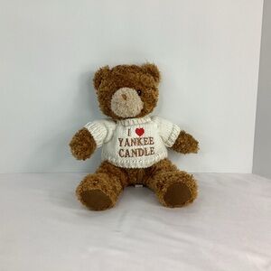 Yankee Candle Brown Plush Teddy Bear in Sweater 2010 Fragrance Beads Stuffed Toy
